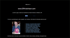 Desktop Screenshot of erhutchison.com